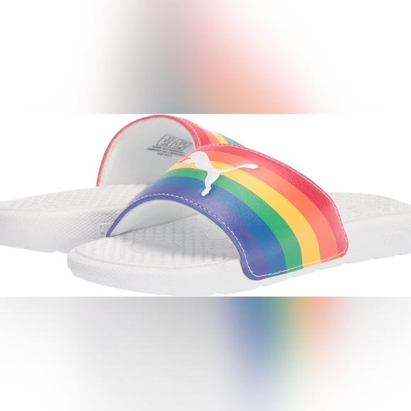 Puma Shoes - 💦PUMA👣 Cool Cat Rainbow BX Slides